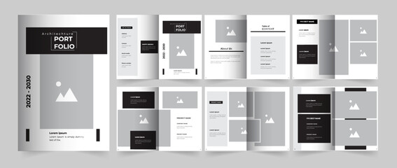 Modern and clean architecture portfolio or interior template