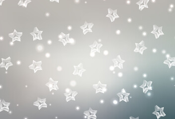 Light Gray vector template with sky stars.