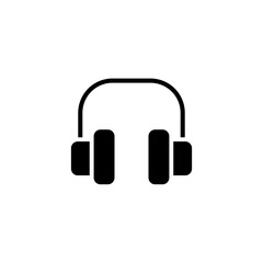Headphones icon isolated on white background. Headphones icon in trendy design style for web site and mobile app.