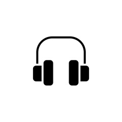 Headphones icon isolated on white background. Headphones icon in trendy design style for web site and mobile app.