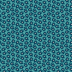 Cute ditsy floral pattern, vector seamless texture