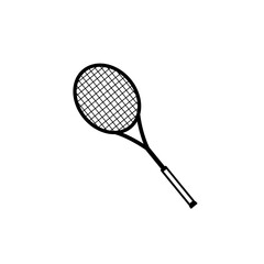 Racket icon set. Sport vector collection. Tennis racket vector icon black classic illustration. Racket icon for tennis and badminton