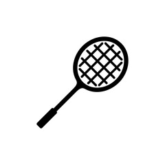 Racket icon set. Sport vector collection. Tennis racket vector icon black classic illustration. Racket icon for tennis and badminton