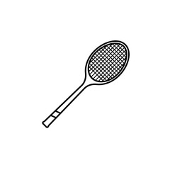 Racket icon set. Sport vector collection. Tennis racket vector icon black classic illustration. Racket icon for tennis and badminton