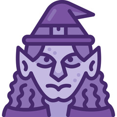 witch two tone icon