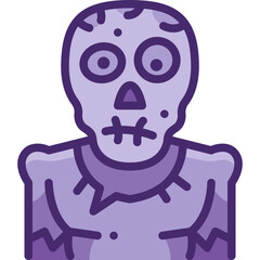 zombie two tone icon