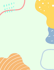 Naklejka premium illustration of an background with clouds