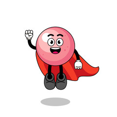 gum ball cartoon with flying superhero