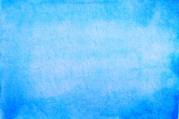 blue watercolor background paper texture vignetting frame