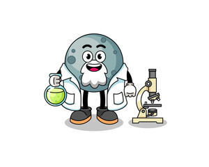 Mascot of asteroid as a scientist