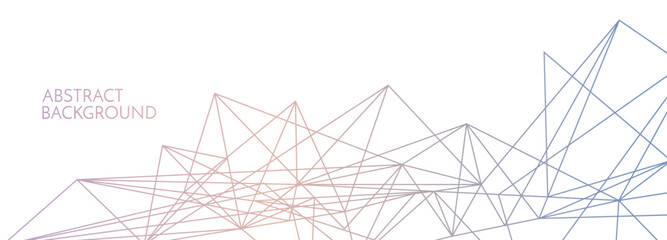 Connection background. Network concept with dots and lines. Vector illustration