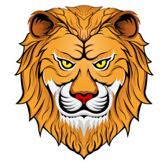 Lion head vector