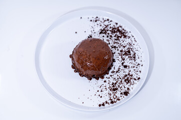 chocolate dessert creative cup art circle