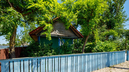 Traditional Houses of the Latea Village in the Danube Delta in Romania