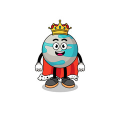 Mascot Illustration of planet king
