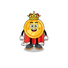 Mascot Illustration of medal king
