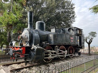 Plakat steam locomotive
