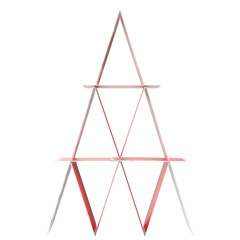 3d rendering illustration of a house of cards