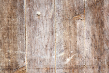 Old wooden exterior door full frame background texture