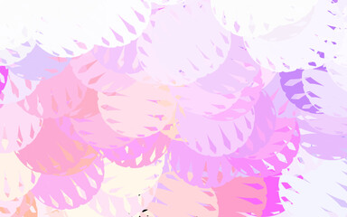 Light Pink, Yellow vector template with chaotic shapes.