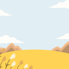 illustration of a desert landscape