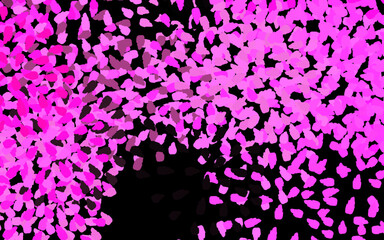 Dark Pink vector pattern with random forms.