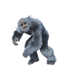 Obraz premium Yeti running to the side.