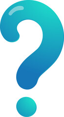 question mark blue