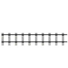 3d rendering illustration of a railway track