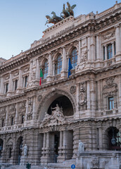 Fototapeta na wymiar Corte di Cassazione palace in Rome