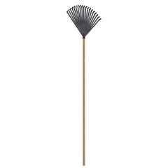 3d rendering illustration of a rake