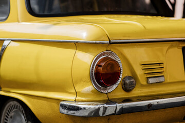 Obraz na płótnie Canvas vintage yellow car