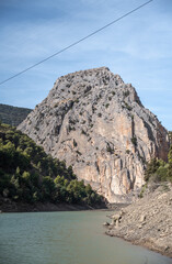 Mountain neraby the reservoir next to El Chorro, Málaga