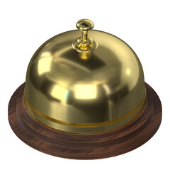 3d rendering illustration of a reception bell