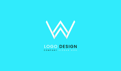 Initial letter W logo design template element. Initial letter W Usable for Business and company branding logos. Initial letter W flat vector logo design template element.