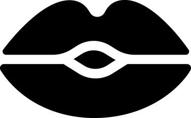 Lips line icon