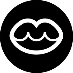 Lips line icon