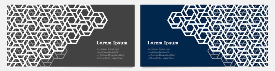 幾何学 抽象 六角 背景 セット