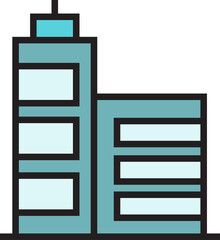 office building icon illustration