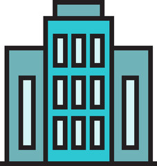 office building icon illustration