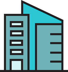 office building icon illustration