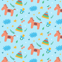 Cute kids background pattern