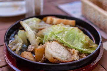 ラクレットチーズと野菜