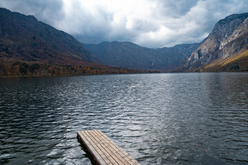 lake and mountains