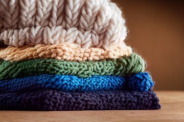 knitting needles and yarn