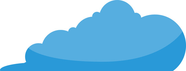 blue cloud scape illustration