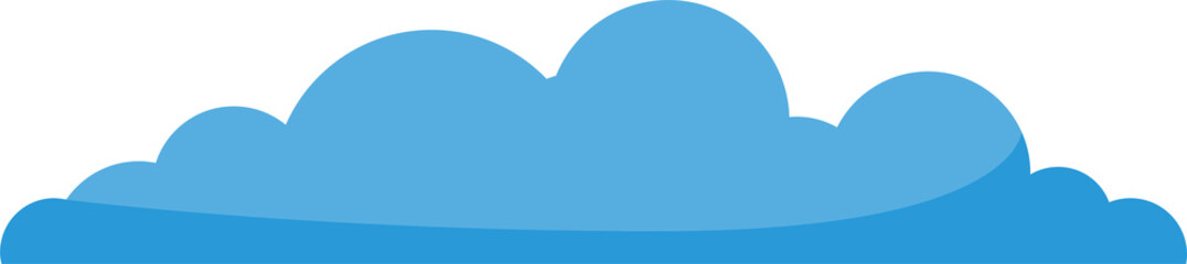 Obraz premium blue cloud scape illustration