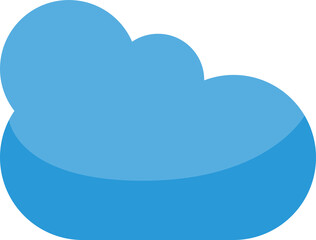 blue cloud scape illustration