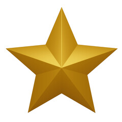 Yellow Star 3D Icon, suitable to be used as an additional element in your poster, banner and template designs