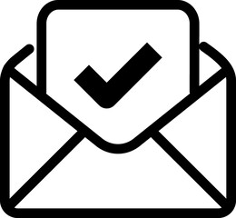 Checked email linear icon